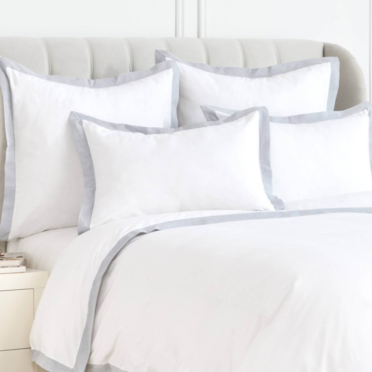 Digby Premium Cotton Duvet Cover Set with Contrast Border