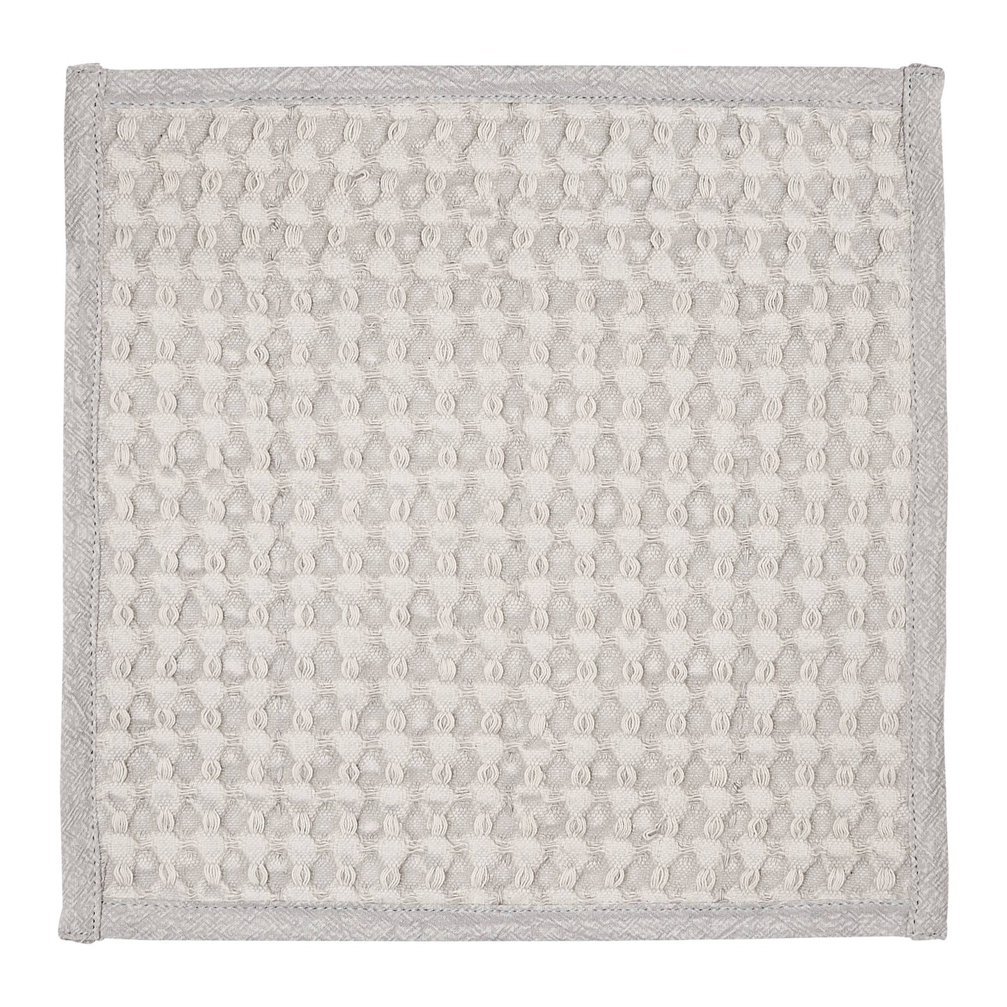 Waffle Pearl Grey Coverlet