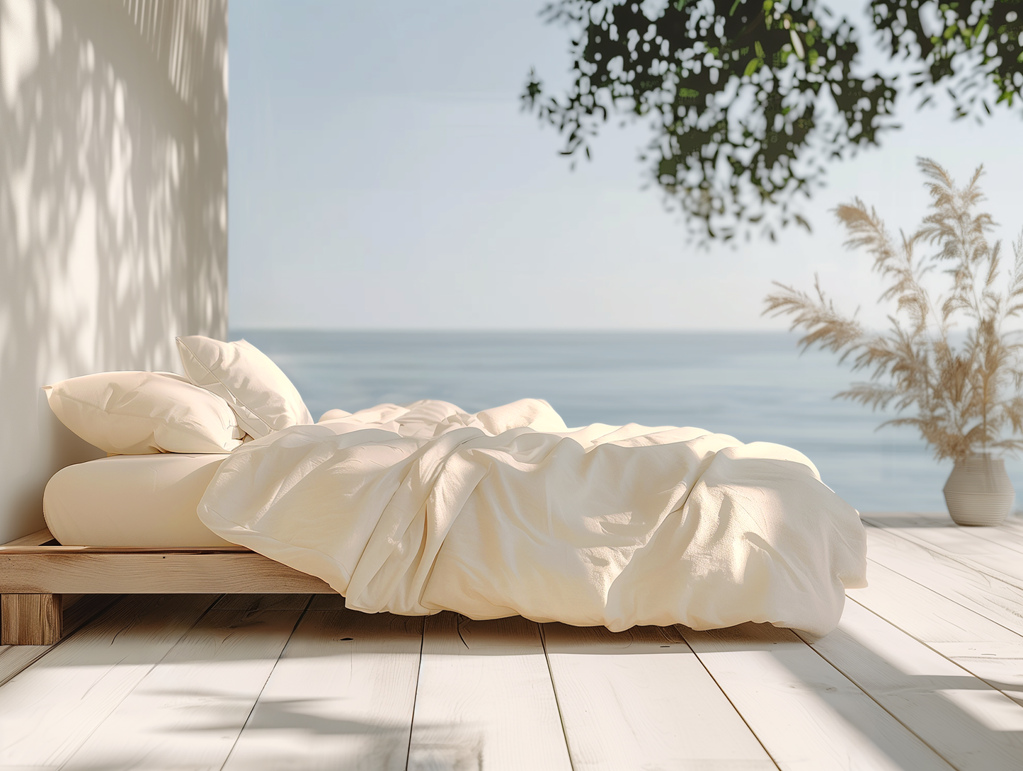 100% Organic Cotton 300TC Percale Duvet Cover Set