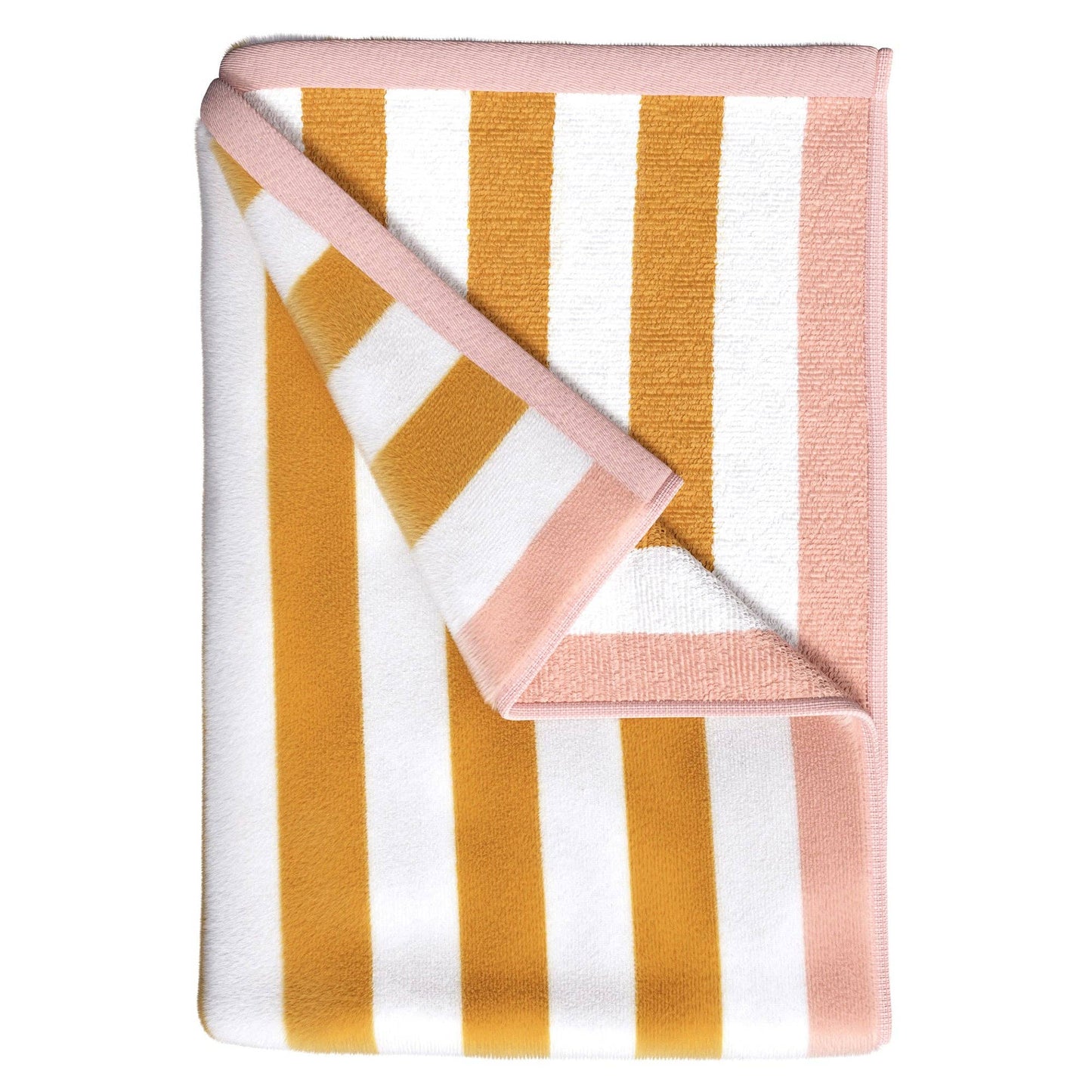 Oversized Striped Border Cabana Beach Towel