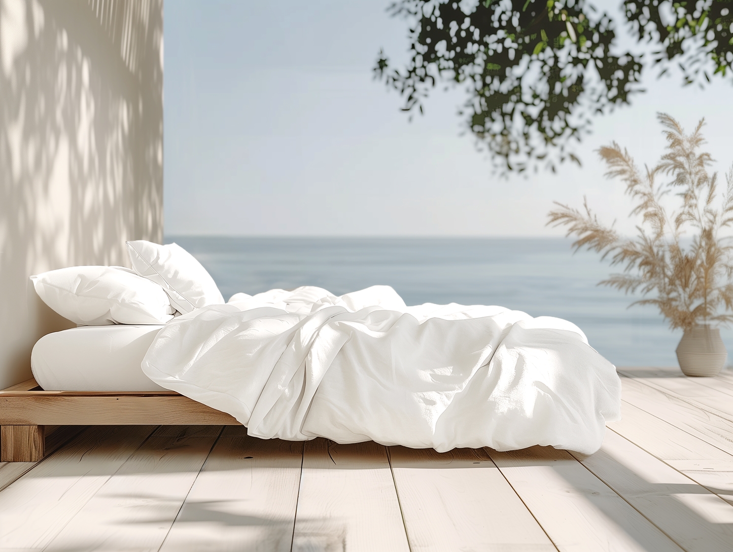 100% Organic Cotton 300TC Percale Duvet Cover Set