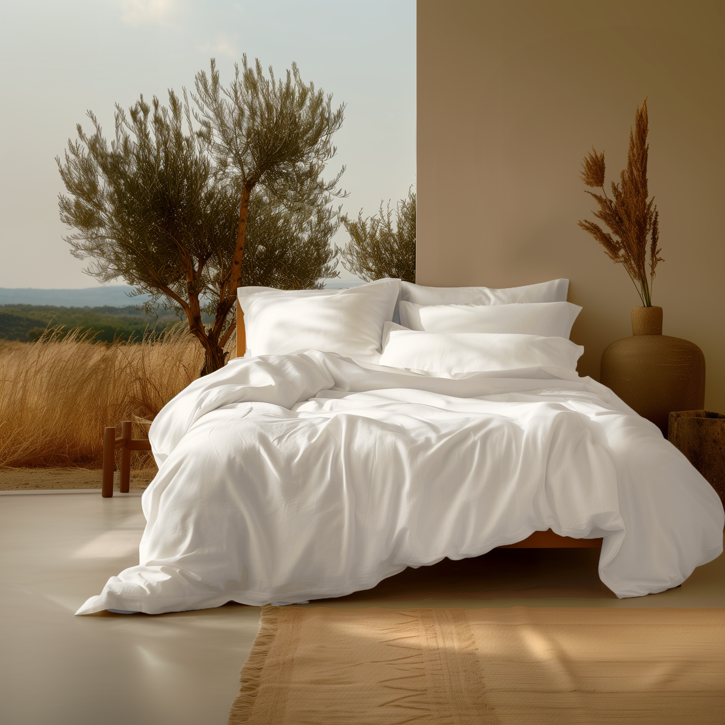 100% Organic Cotton 300TC Sateen Duvet Cover Set