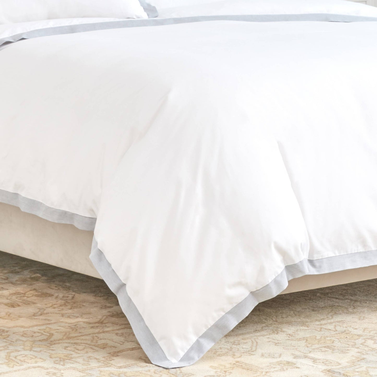 Digby Premium Cotton Duvet Cover Set with Contrast Border