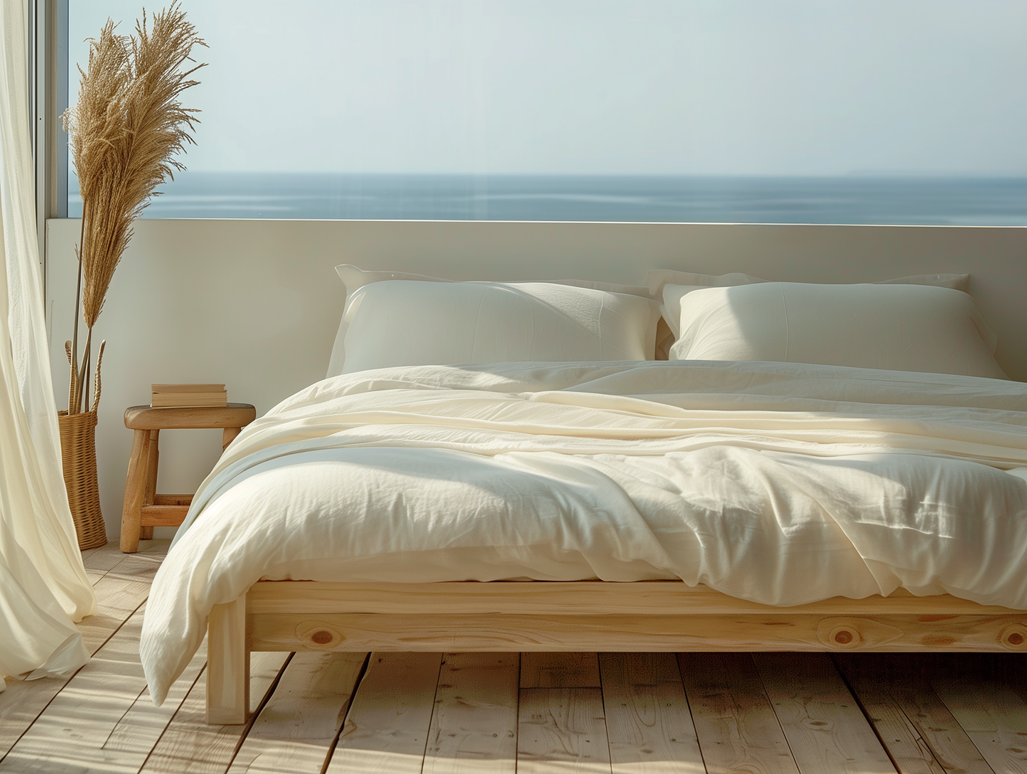 100% Organic Cotton 300TC Percale Duvet Cover Set