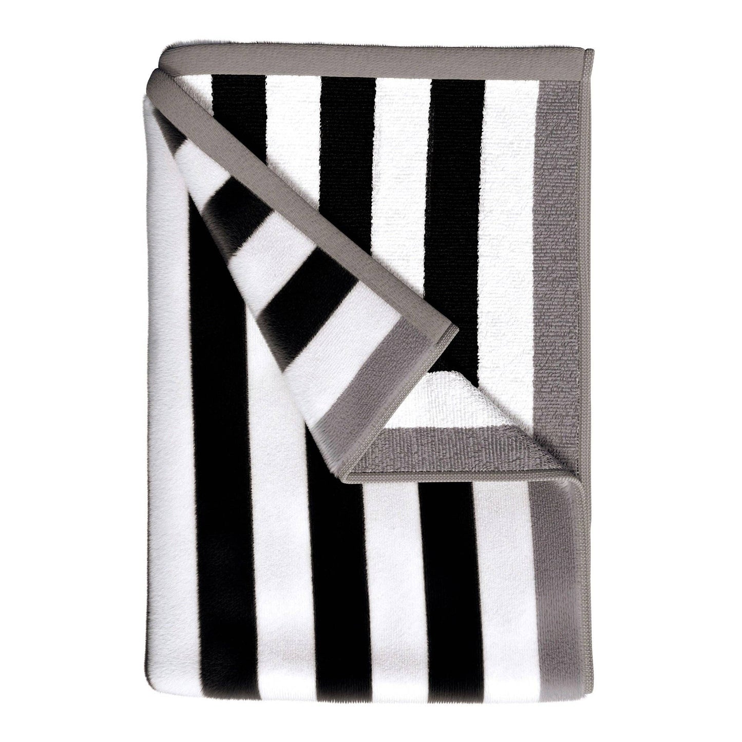 Oversized Striped Border Cabana Beach Towel